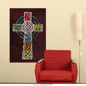 Celtic Cross License Plate Style Wall Decal
