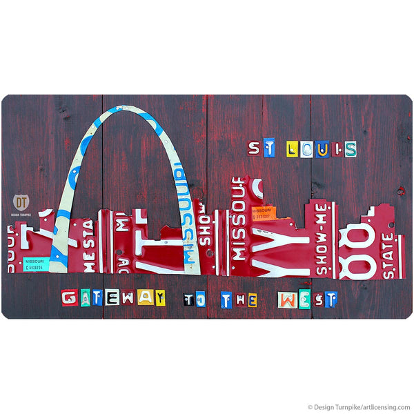 St Louis Missouri License Plate Style Wall Decal