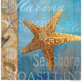 Starfish and Sea Beach Collage Wall Decal