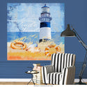 Trade Winds Lighthouse Collage Wall Decal