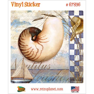 Nautilus Seashore Shell Dreams Vinyl Sticker