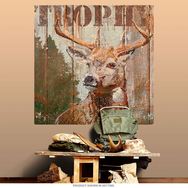 Deer Trophy Hunting Open Season Wall Decal