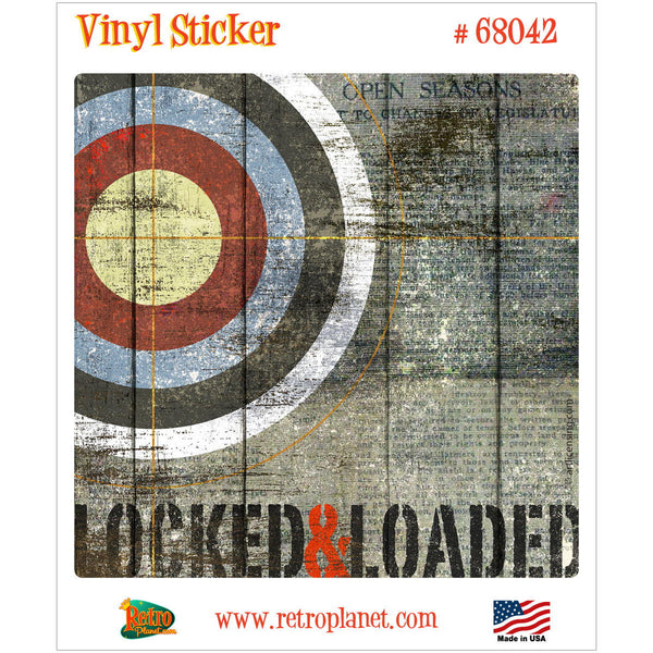 Locked Loaded Hunting Open Season Vinyl Sticker
