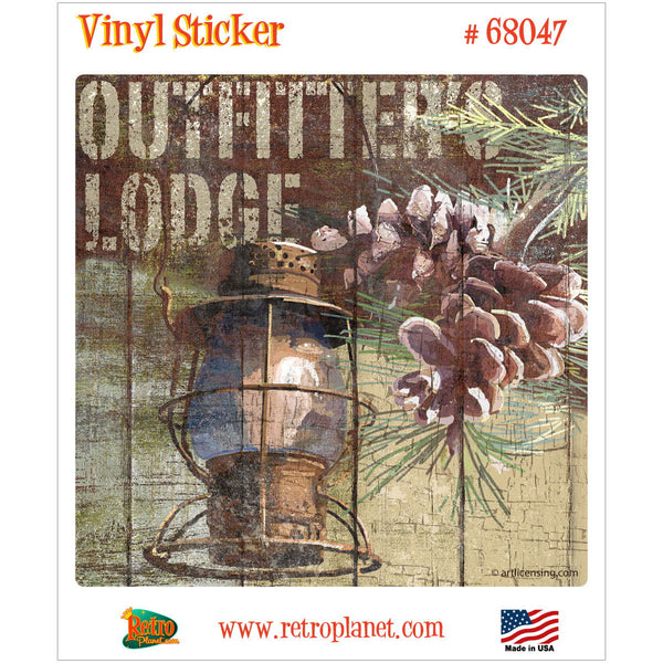 Outfitters Lodge Rustic Open Season Vinyl Sticker