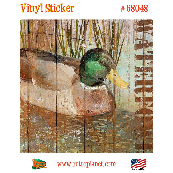 Mallard Duck Hunting Open Season Vinyl Sticker