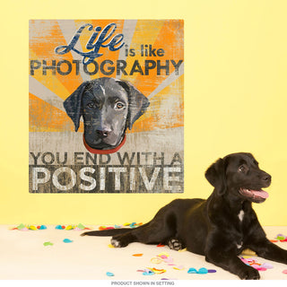 Lab Pup End Positive Dog Days Wall Decal