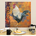 White Rooster French Coq Motifs Wall Decal