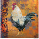 White Rooster French Coq Motifs Wall Decal