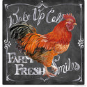 Farm Fresh Rooster Chalk Art Wall Decal