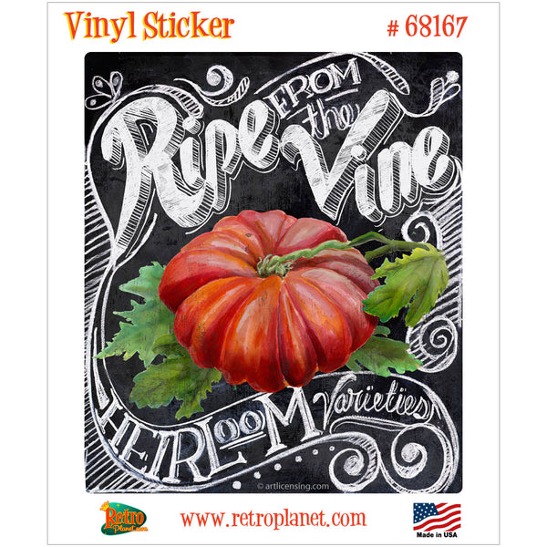 Tomato Ripe Vine Chalk Art Vinyl Sticker