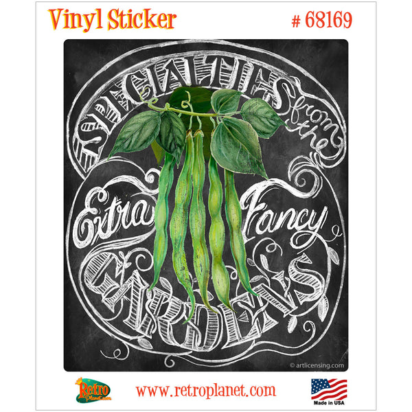 Green Beans Specialties Chalk Art Vinyl Sticker