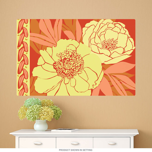 Color Bouquet Red Flower Wall Decal