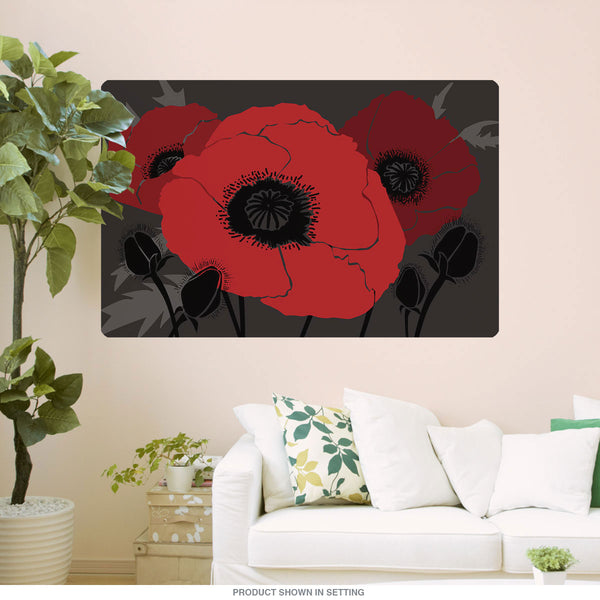 Beautes Rouges Trio Flower Wall Decal
