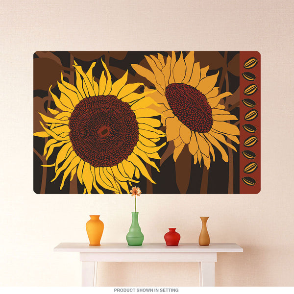 Sunflowers Duo Tournesol Flower Wall Decal
