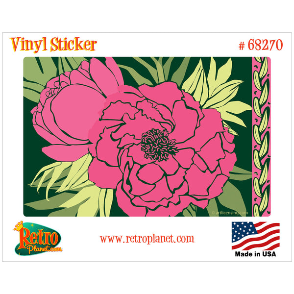 Color Bouquet Magenta Flower Vinyl Sticker