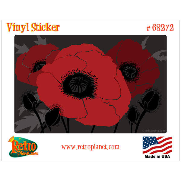 Beautes Rouges Trio Flower Vinyl Sticker