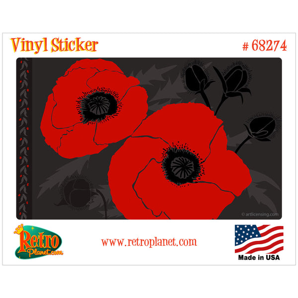 Beautes Rouges Duo Flower Vinyl Sticker