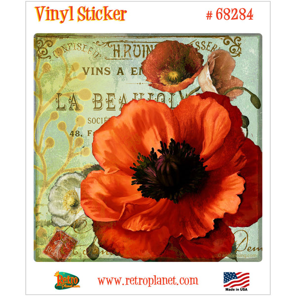 Rouge from the Garden III Flower Vinyl Sticker