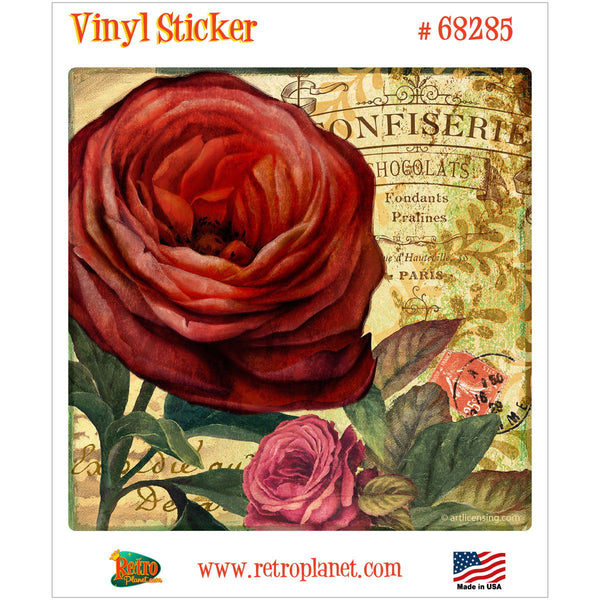 Rouge from the Garden IV Flower Vinyl Sticker