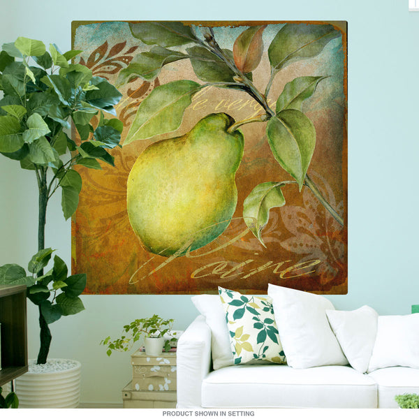 Poire Pear From the Grove Wall Decal
