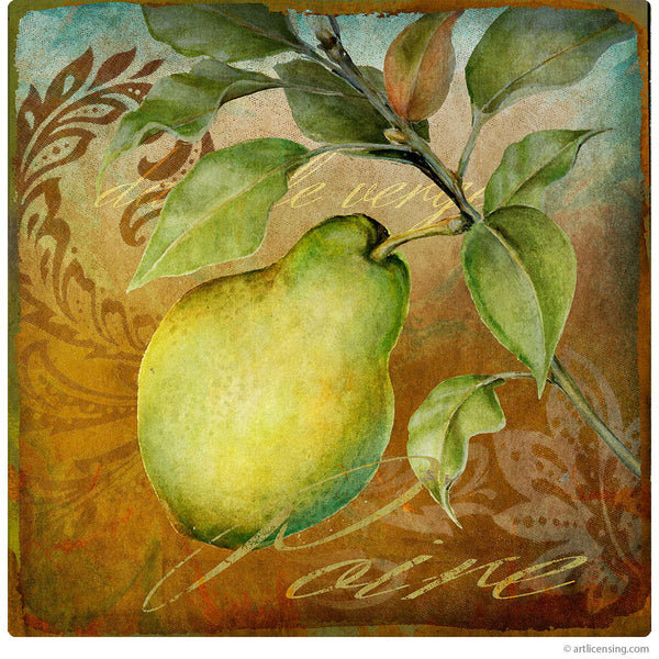 Poire Pear From the Grove Wall Decal