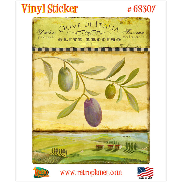 Olive Grove Tuscana Italy Orchard Vinyl Sticker