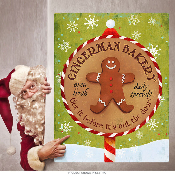 Gingerman Bakery Christmas Wall Decal