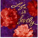 Life Is Lovely Pink Flowers Wall Decal