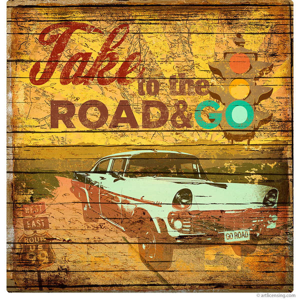 Take To The Road And Go Wall Decal