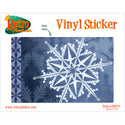 Ice Crystal Snowflake Vinyl Sticker