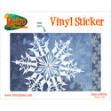 Blue Ice Snowflake Vinyl Sticker