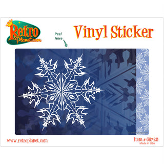 Winter Star Snowflake Vinyl Sticker