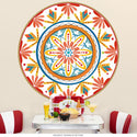 Red Talavera Style Mexican Wall Decal