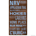 New River Valley Virginia Words Wall Decal