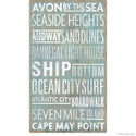 New Jersey Shore Beach Words Wall Decal