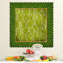 Green Beans Vegetable Word Art Wall Decal