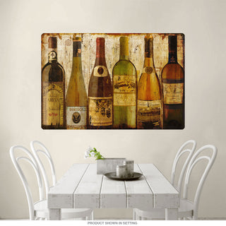 European Wine Bottles Beaujolais Wall Decal