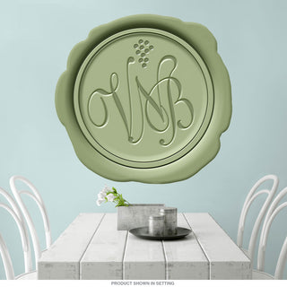 Verdot Wine Wax Seal Wall Decal