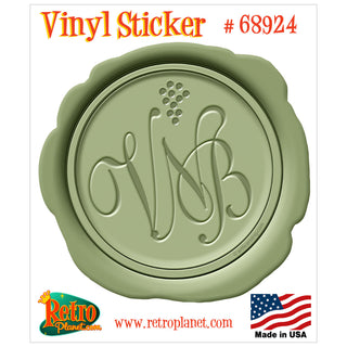 Verdot Wine Wax Seal Vinyl Sticker