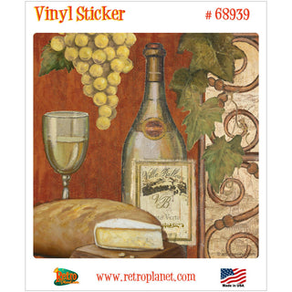 Verto Wine Cheese Tasting Vinyl Sticker