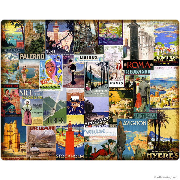 World City Tourist Collage Wall Decal