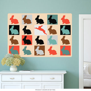 Bunny Rabbit Silhouettes Wall Decal