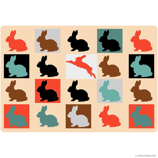 Bunny Rabbit Silhouettes Wall Decal