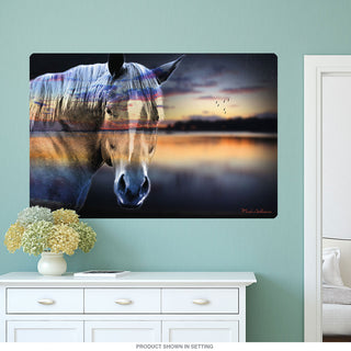 Majestic Horse Lake Reflection Wall Decal