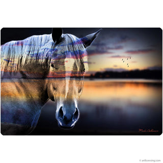 Majestic Horse Lake Reflection Wall Decal