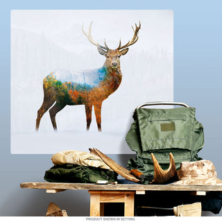 Elk Autumn Wildlife Silhouette Wall Decal