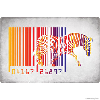 Zebra Barcode Modern Pop Art Wall Decal