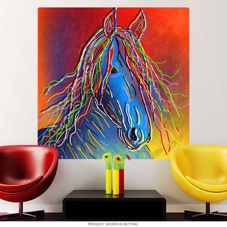 Horse Head Modern Pop Art Wall Decal