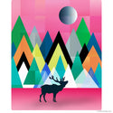Wild Deer Geometric Pop Art Wall Decal