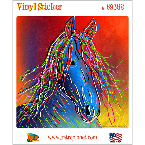 Horse Head Modern Pop Art Vinyl Sticker